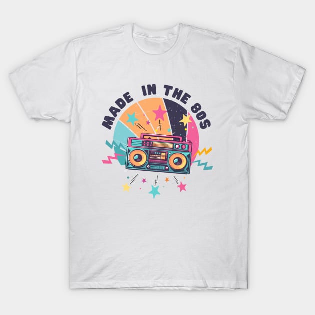 Made in the 80s Vintage Sunset Art T-Shirt by hippohost